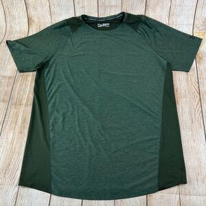 Mens Under Armour Green Fitted Performance Athletic Shirt Green Size 2XL Tall